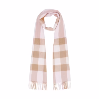 Burberry Logo Cashmere Scarf Unisex Couple Style Brown/Pink 8021690A2888