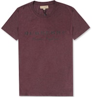 Burberry Logo Kaos Crewneck Kasual Warna Burgundy Gelap. 40601251 Order Burberry Logo Kaos Crewneck Kasual Warna Burgundy Gelap. 40601251