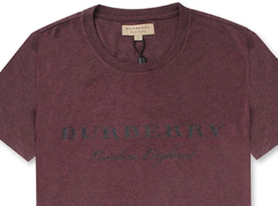 Burberry 標誌休閒圓領T恤 深酒紅色 40601251 Purchase Burberry 標誌休閒圓領T恤 深酒紅色 40601251