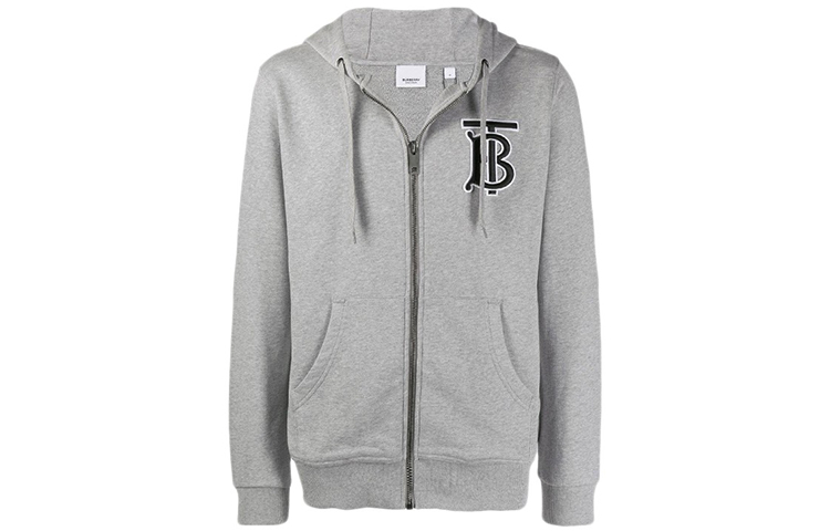 Burberry Logo Casual Sweatshirt Light Gray 8017261