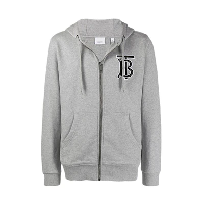 Burberry Logo Casual Sweatshirt Light Gray 8017261