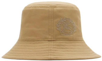 Burberry Logo Cotton Bucket Hat Unisex Couple Style in Linen Color. 80949921 Burberry Logo Cotton Bucket Hat Unisex Couple Style in Linen Color. 80949921