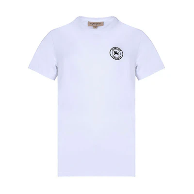 Burberry Logo Cotton Short Sleeve T-Shirt White 80040561