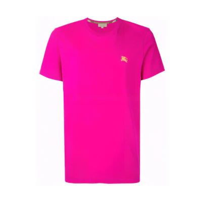 Burberry Logo Crewneck Short Sleeve T-Shirt in Rose Red 40685931