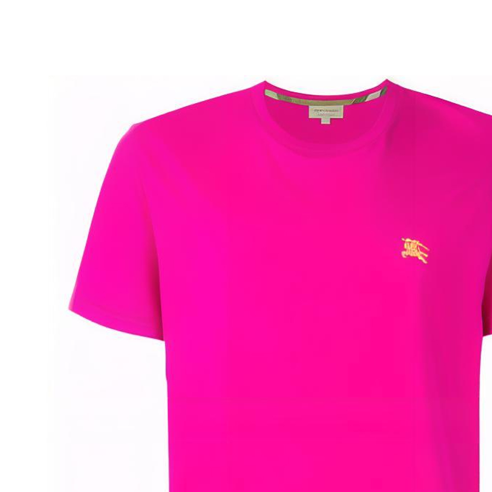 Burberry Logo Crewneck Short Sleeve T-Shirt in Rose Red 40685931 圖 6