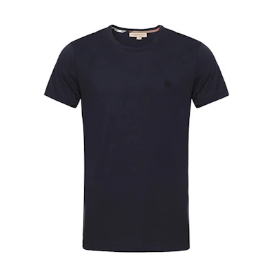 Burberry Logo Crewneck Short Sleeve T-Shirt Navy Blue 40618181
