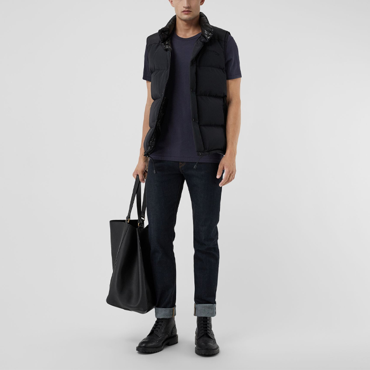 Burberry Logo Crewneck Short Sleeve T-Shirt Navy Blue 40618181 圖 4