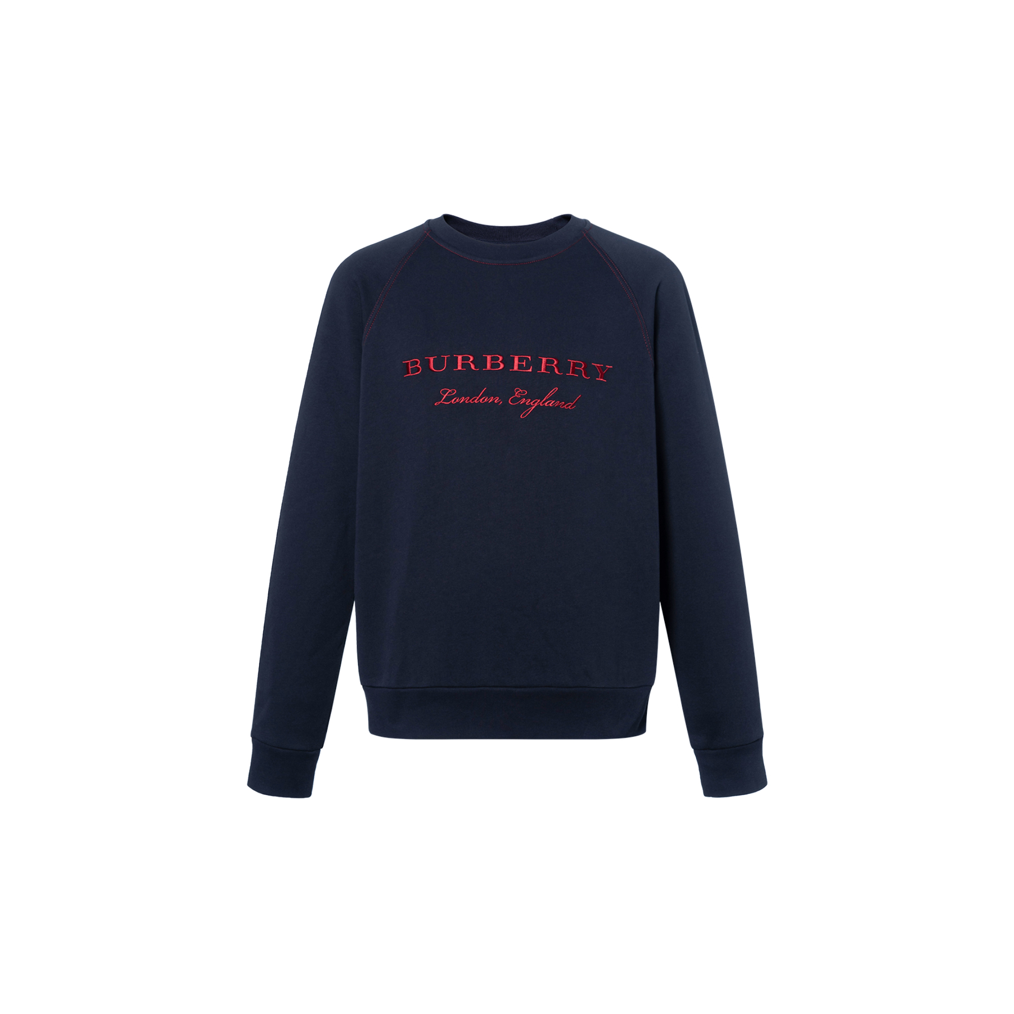 Burberry Logo Crewneck Sweatshirt Dark Blue 80265181