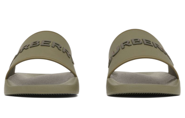 Burberry Logo Decorated Two-Tone Slippers 'Fern Green' 圖 3
