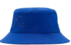 Buy 버버리 로고 디자인 코튼 버킷햇 블루 80857321