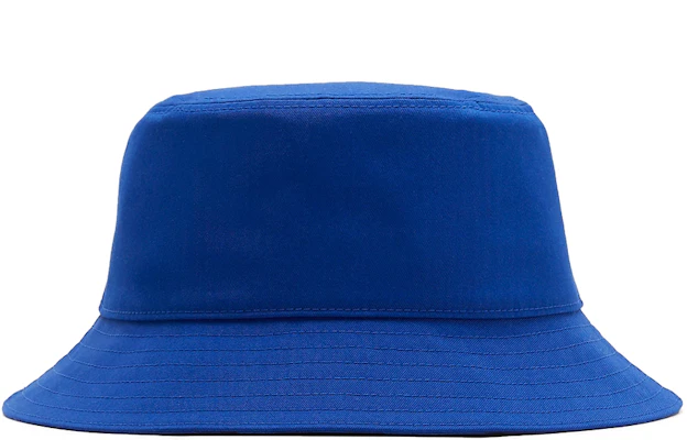 버버리 로고 디자인 코튼 버킷햇 블루 80857321 Shop 버버리 로고 디자인 코튼 버킷햇 블루 80857321