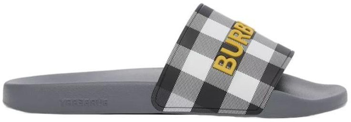 バーバリー ロゴデザイン チェック サンダル ストームグレー 80629581 80629581 Order バーバリー ロゴデザイン チェック サンダル ストームグレー 80629581 80629581