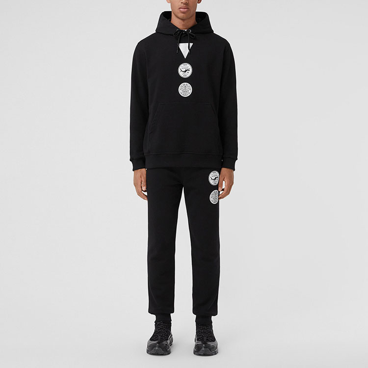 Shop Sudadera Negra para Hombre con Logo en Relieve de Burberry. 80427261