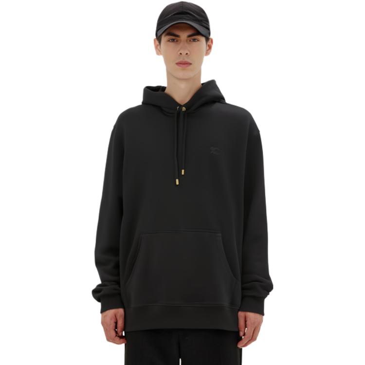 Burberry Logo Embroidered Black Hoodie 80362821 圖 5