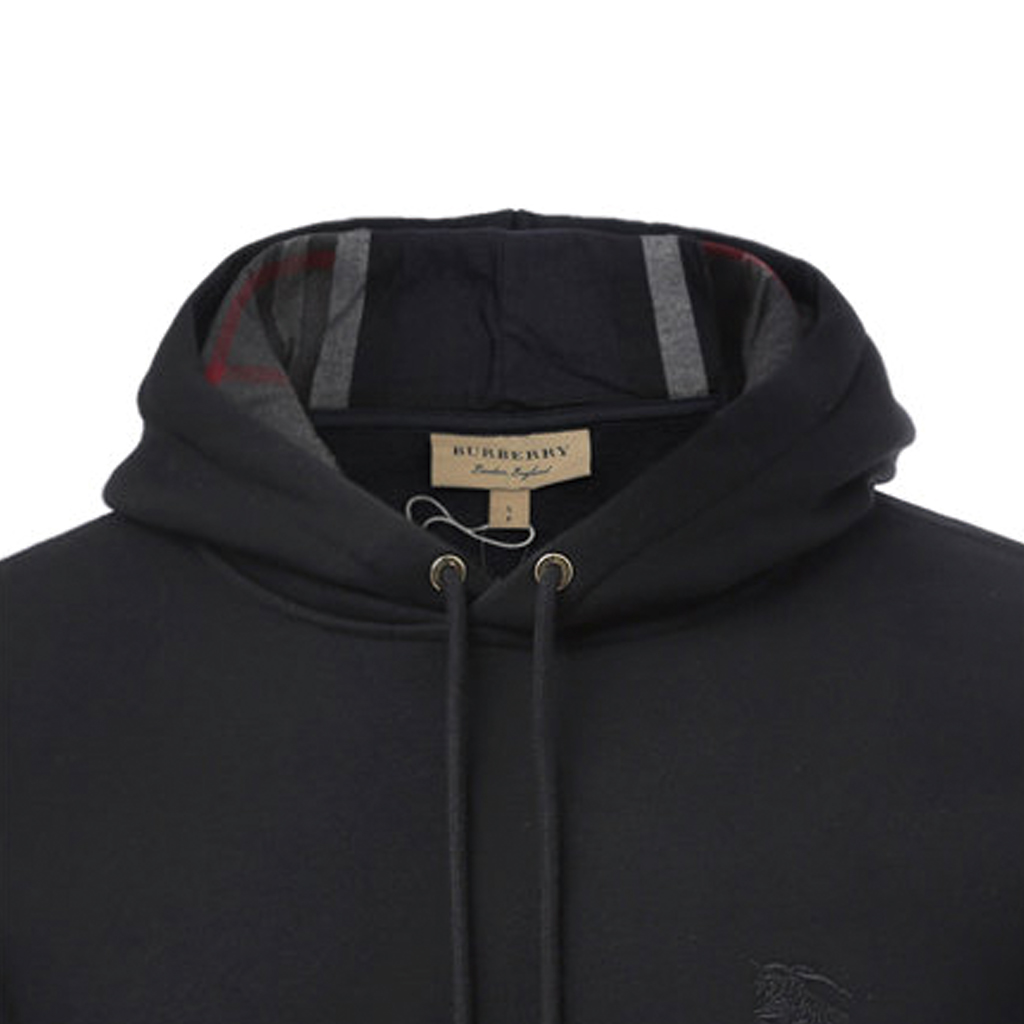 Burberry Logo Embroidered Black Hoodie 80362821 圖 6