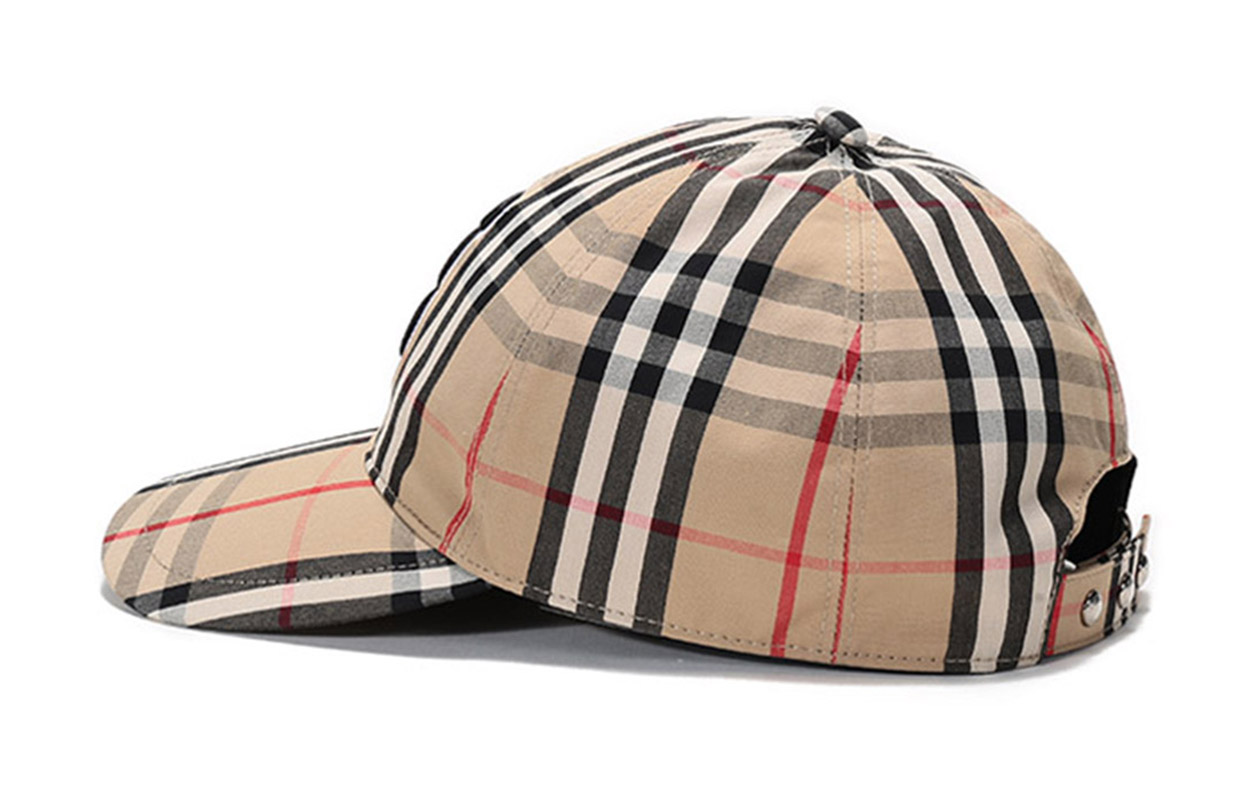 Shop Burberry Logo Embroidered Printed Cotton Baseball Cap Unisex. 80385041