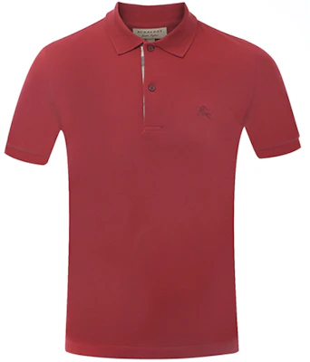 博柏利红色短袖男士刺绣标志POLO衫 39560001 Order 博柏利红色短袖男士刺绣标志POLO衫 39560001