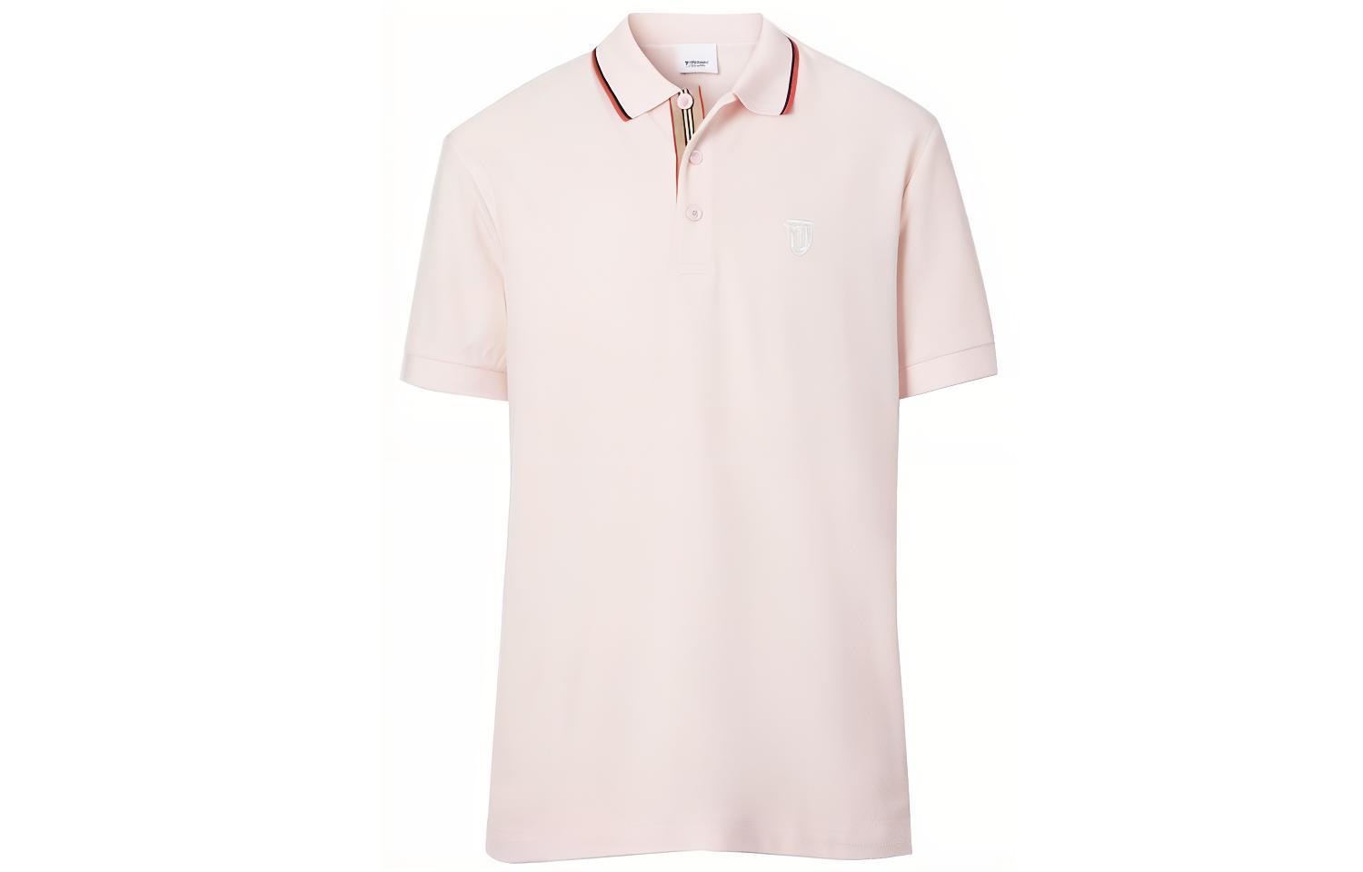 Burberry Logo Embroidered Short Sleeve Polo Shirt 80375951