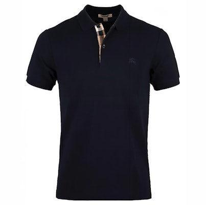 Burberry Logo Embroidered Short Sleeve Polo Shirt Navy Blue. 80045781 Order Burberry Logo Embroidered Short Sleeve Polo Shirt Navy Blue. 80045781
