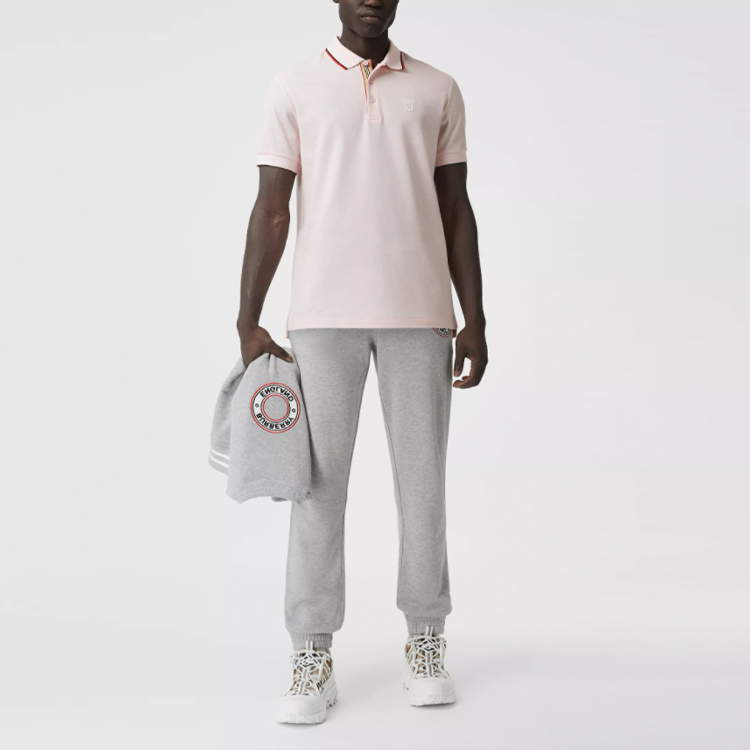 Burberry Logo Embroidered Short Sleeve Polo Shirt 80375951 圖 3