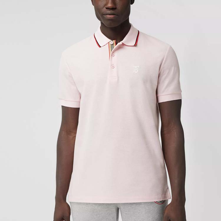 Burberry Logo Embroidered Short Sleeve Polo Shirt 80375951 圖 4