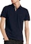 Details for Burberry Logo Embroidered Short Sleeve Polo Shirt Navy Blue. 80045781