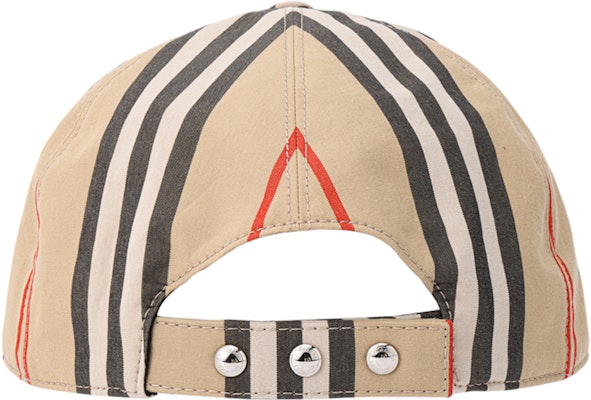 Topi Besbol Burberry Logo Sulam Bergaris Beige Unisex Kapas. 8026924 Purchase Topi Besbol Burberry Logo Sulam Bergaris Beige Unisex Kapas. 8026924