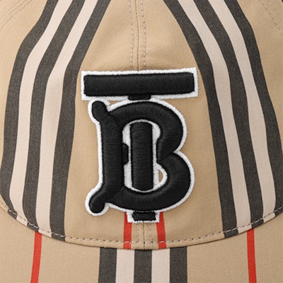 Topi Besbol Burberry Logo Sulam Bergaris Beige Unisex Kapas. 8026924 Details for Topi Besbol Burberry Logo Sulam Bergaris Beige Unisex Kapas. 8026924