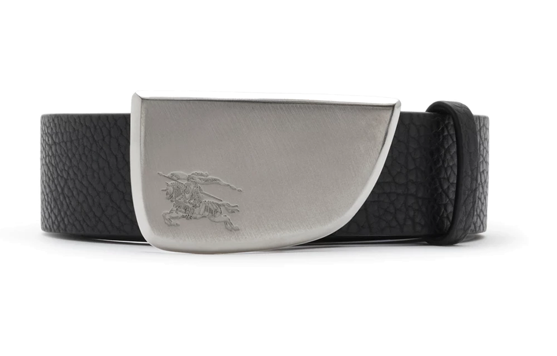 Order Cinturón de Piel de Ternera para Hombre Burberry Negro con Logo Grabado - 3CM. 80872571