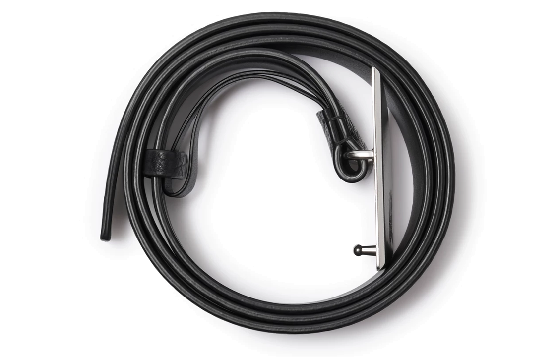 Lookbook Cinturón de Piel de Ternera para Hombre Burberry Negro con Logo Grabado - 3CM. 80872571