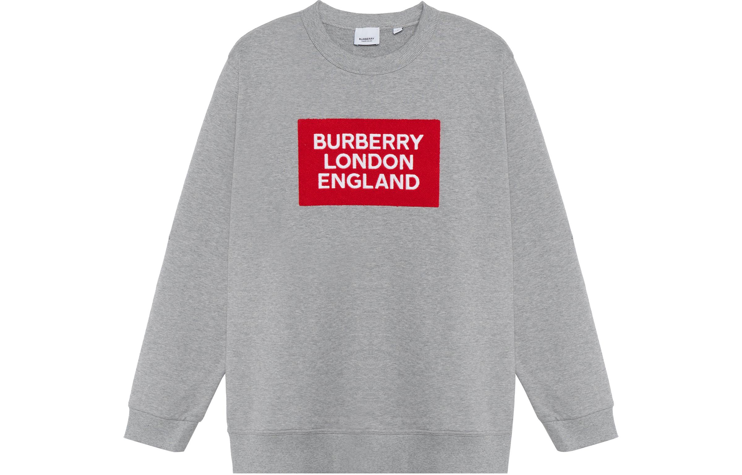 Burberry Logo Graphic Crewneck T-Shirt Men’s Light Ash Gray 80214311