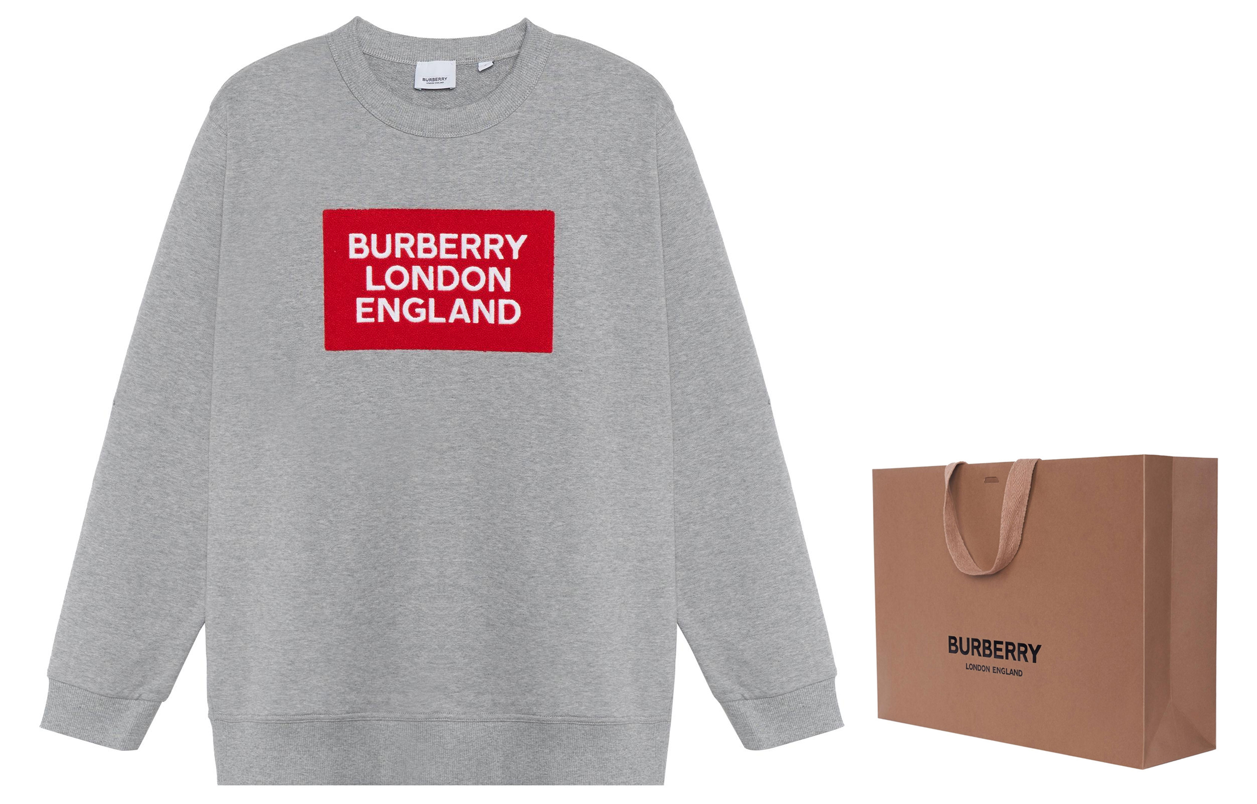 Burberry Logo Graphic Crewneck T-Shirt Men’s Light Ash Gray 80214311 圖 4