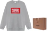 Shop 博柏利 Logo 图案男士圆领T恤 浅灰色 80214311
