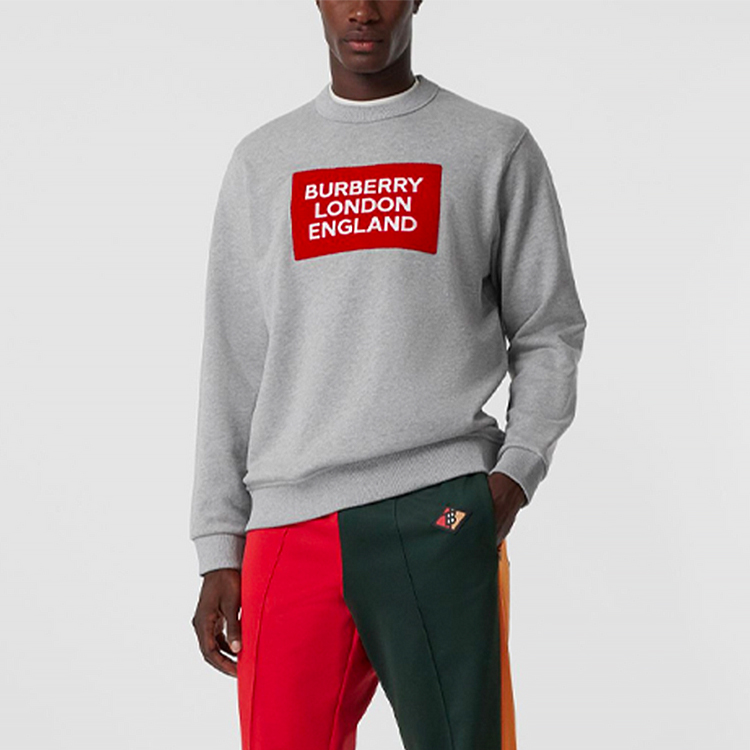 Burberry Logo Graphic Crewneck T-Shirt Men’s Light Ash Gray 80214311 圖 5