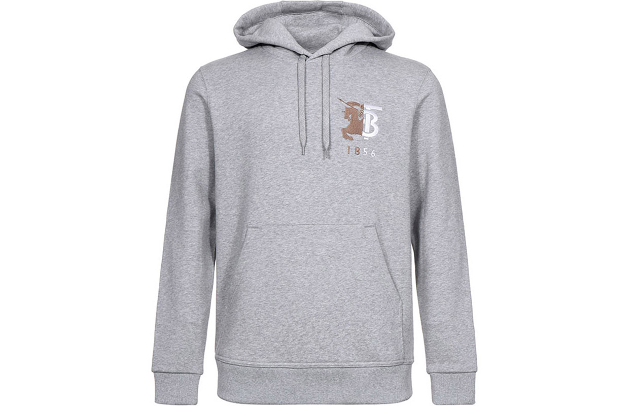 Burberry Logo Graphic Long Sleeve Sweatshirt Light Grey 80256561 圖 2