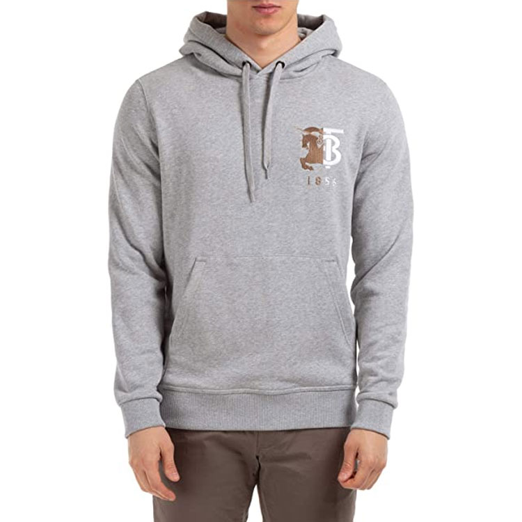 Burberry Logo Graphic Long Sleeve Sweatshirt Light Grey 80256561 圖 4