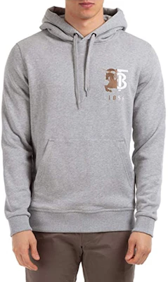 Burberry Logo Graphic Sweater Lengan Panjang Abu-Abu Muda 80256561 Shop Burberry Logo Graphic Sweater Lengan Panjang Abu-Abu Muda 80256561