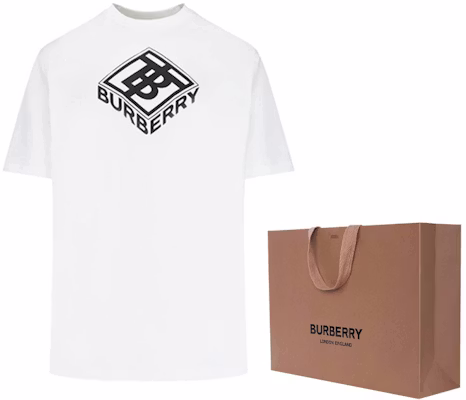 Kaos Burberry Logo Graphic Unisex Putih Bahan Katun 80218321 Shop Kaos Burberry Logo Graphic Unisex Putih Bahan Katun 80218321
