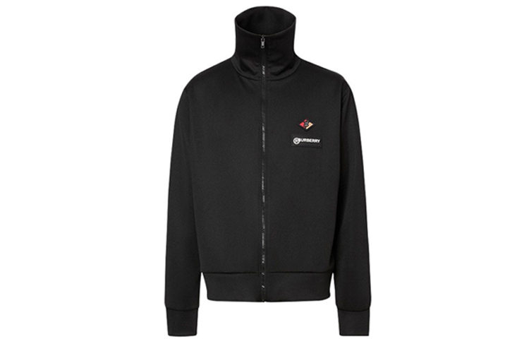 Burberry Logo High-Neck Track Jacket Black 80218401