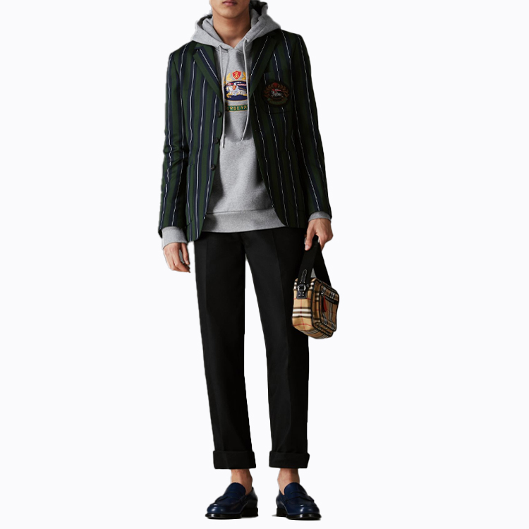 Burberry Logo Hoodie Light Ash Gray 80030151 圖 5