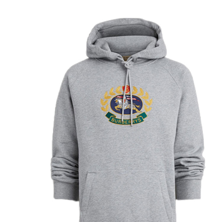Burberry Logo Hoodie Light Ash Gray 80030151 圖 7