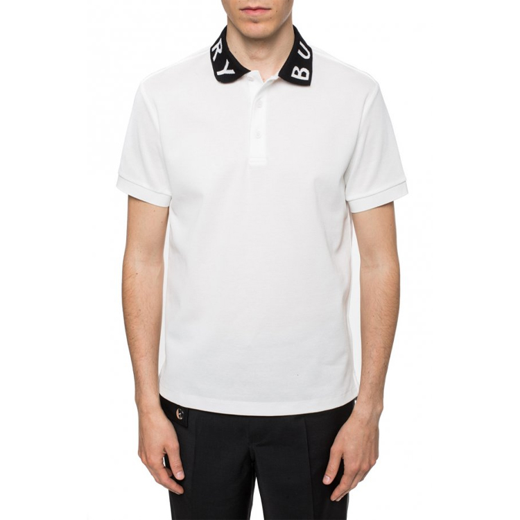 Burberry Logo Letter Polo Shirt White 80135021 圖 6