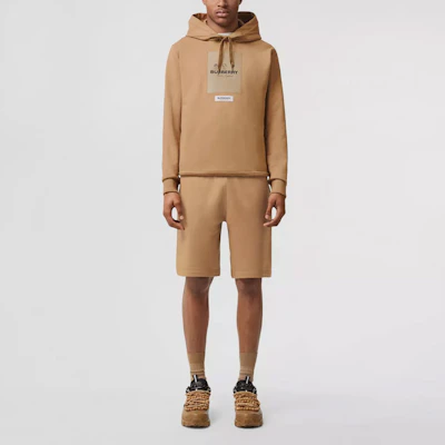 Burberry Logo Patch Hoodie Long Sleeve Khaki 80575311 Lookbook Burberry Logo Patch Hoodie Long Sleeve Khaki 80575311