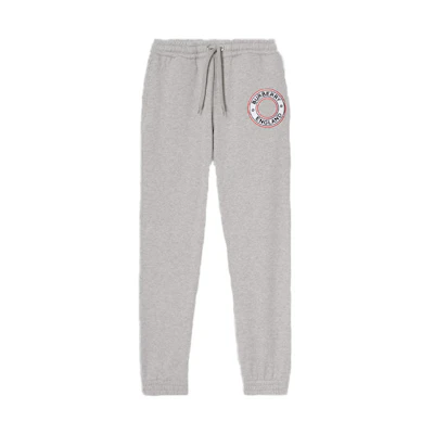 Burberry Logo Patch Joggers Light Grey 80370431