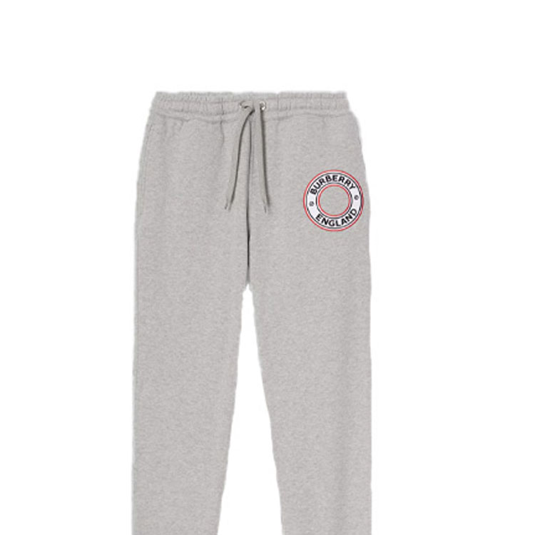 Sizing 버버리 로고 패치 조거 팬츠 라이트 그레이 80370431