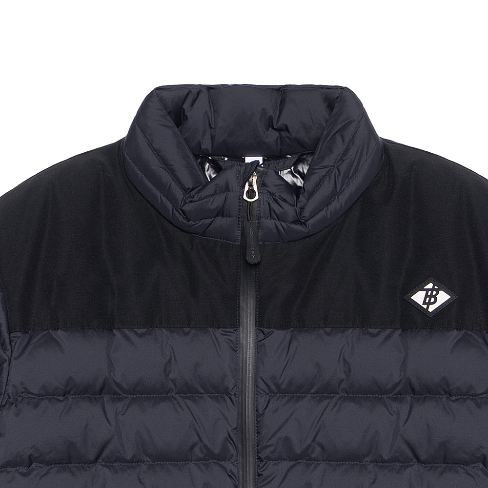 Burberry Logo Pattern Navy Blue Short Down Jacket for Men 80187041 圖 5