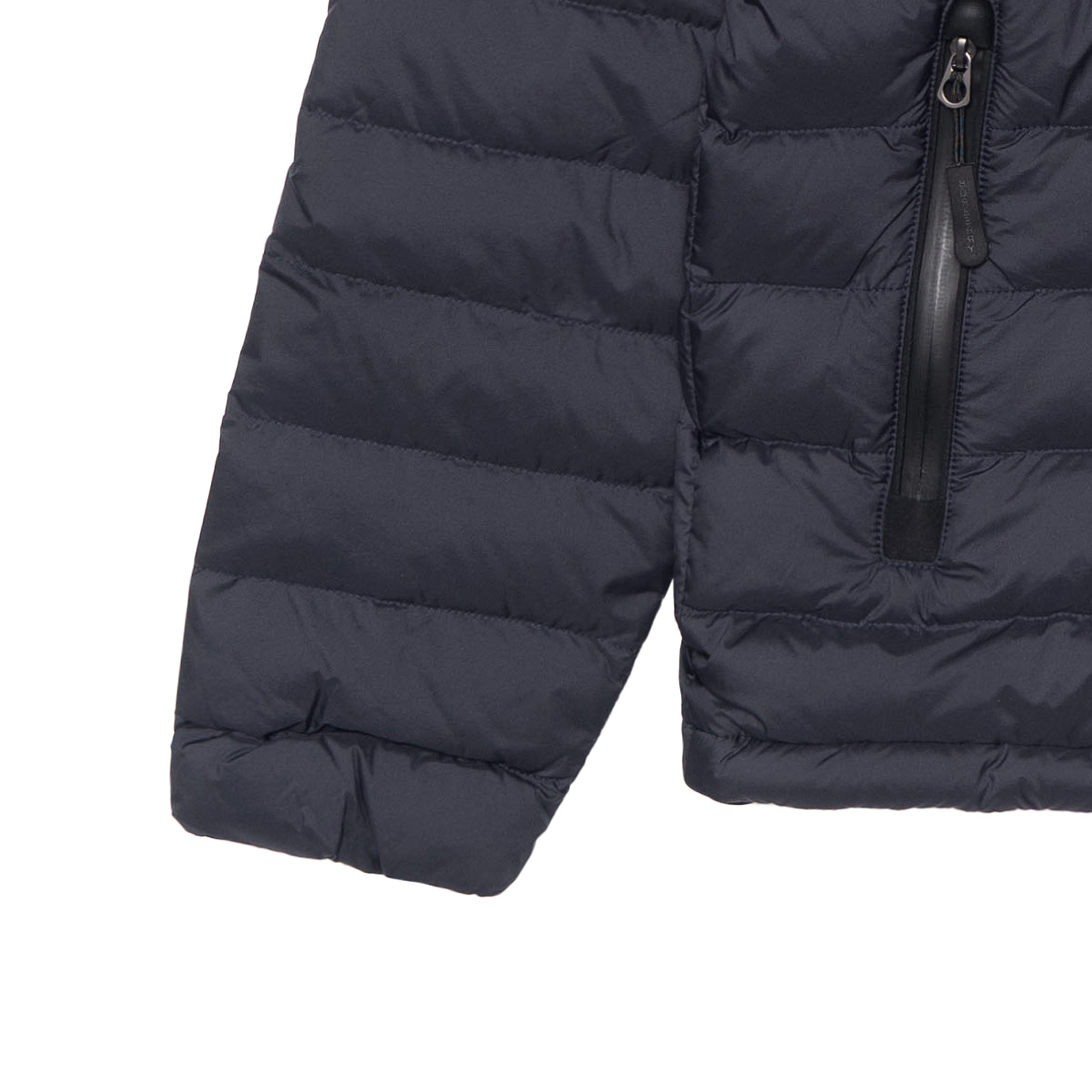 Burberry Logo Pattern Navy Blue Short Down Jacket for Men 80187041 圖 7