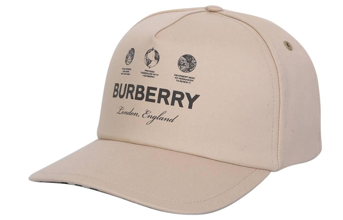 Burberry Logo Print Baseball Cap Men’s Light Brown 80649011