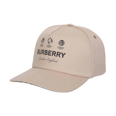 Burberry Logo Print Baseball Cap Men’s Light Brown 80649011
