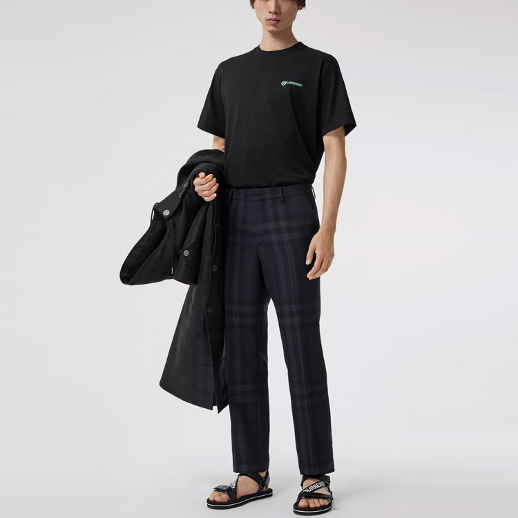 Burberry Logo Print Black Crewneck T-Shirt () 80370911 圖 6